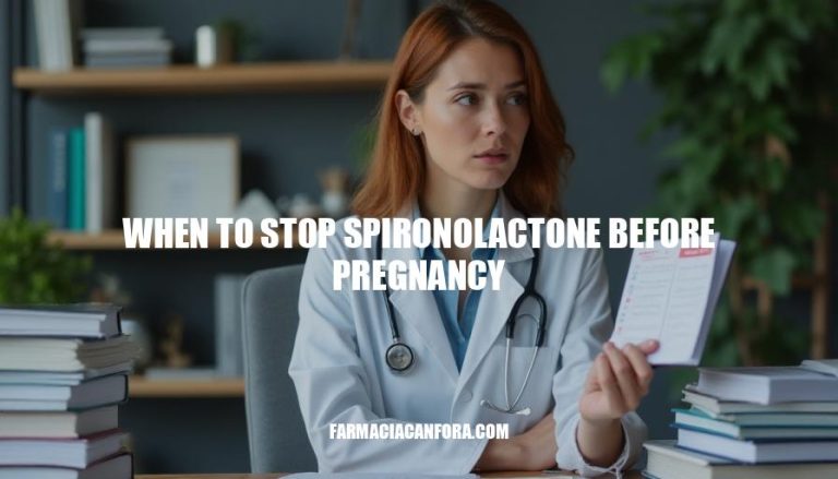 When to Stop Spironolactone Before Pregnancy: A Guide