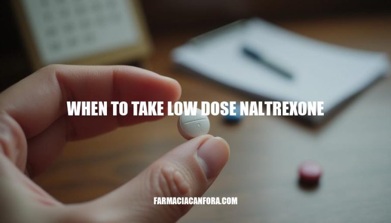 When to Take Low Dose Naltrexone for Optimal Benefits