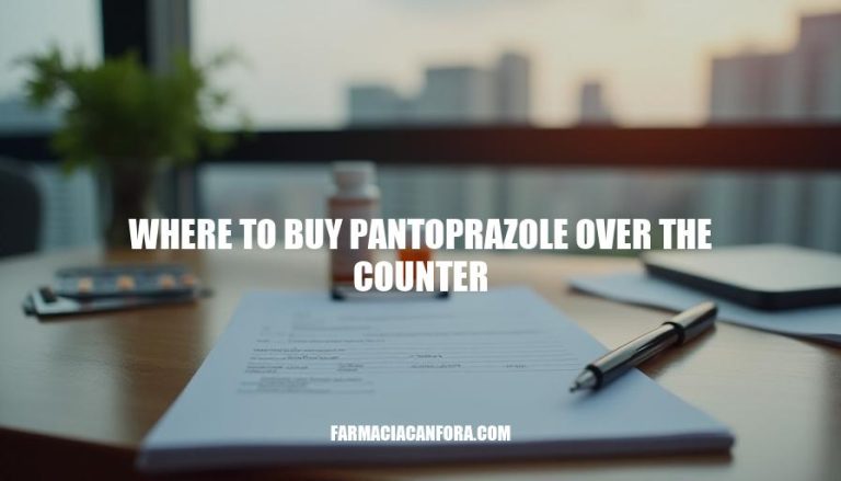 Where to Buy Pantoprazole Over the Counter: A Comprehensive Guide