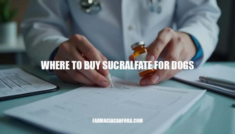 Where to Buy Sucralfate for Dogs: A Comprehensive Guide