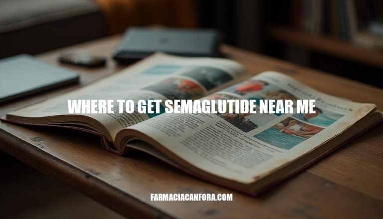 Where to Get Semaglutide Near Me: A Comprehensive Guide