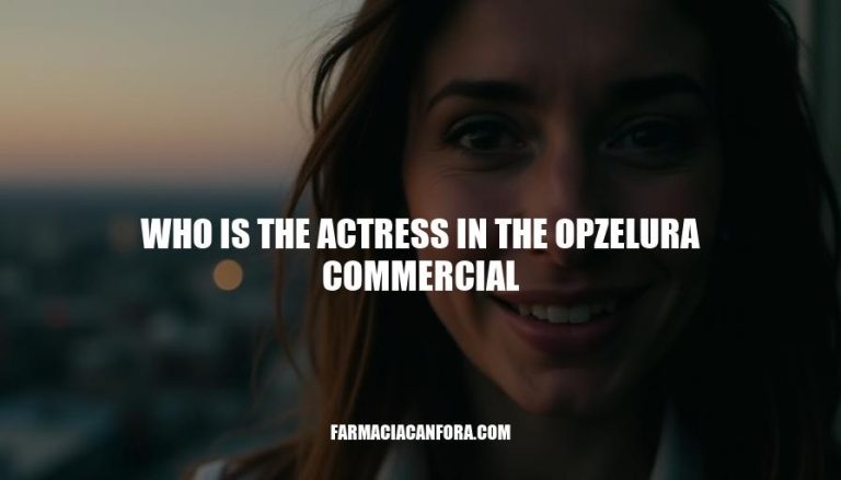 Who Is the Actress in the Opzelura Commercial?