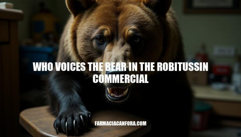 Who Voices the Bear in Robitussin Commercials?