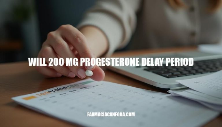 Will 200mg Progesterone Delay Period? Effects and Considerations