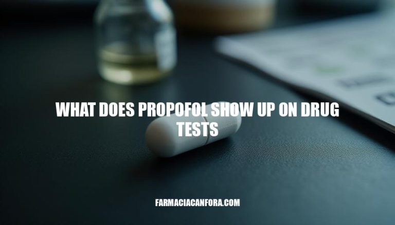 Will Propofol Show Up on Drug Tests?