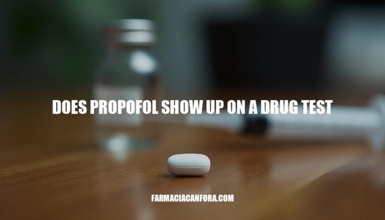 Will Propofol Show Up on a Drug Test?