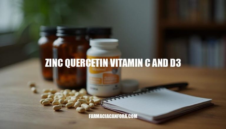 Zinc Quercetin Vitamin C & D3 Benefits and Uses