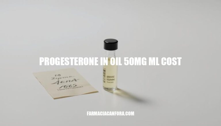 Progesterone in Oil 50mg/mL Cost and Pricing Information