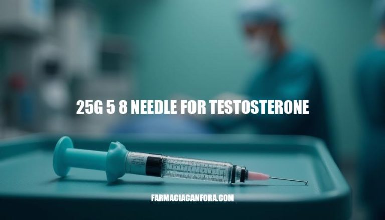 Benefits of Using a 25g 5 8 Needle for Testosterone Injections