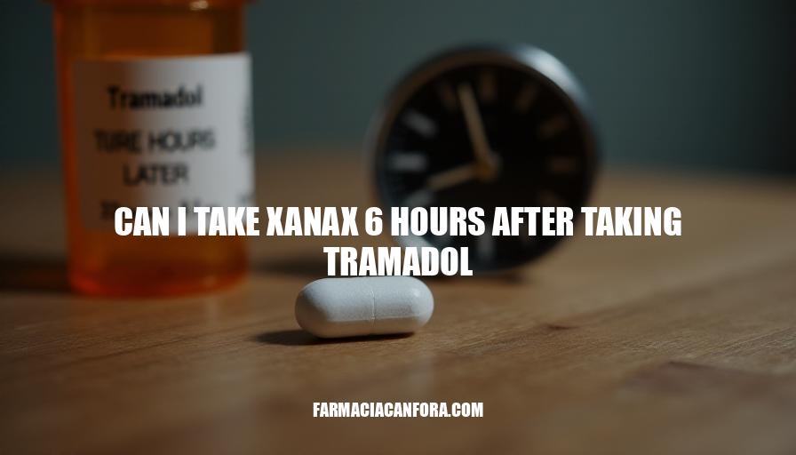 Can I Take Xanax 6 Hours After Taking Tramadol? Safety and Risks