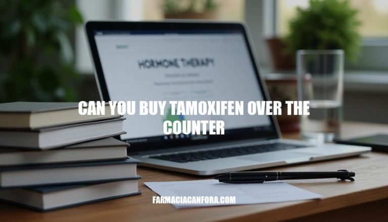 Can You Buy Tamoxifen Over the Counter? A Comprehensive Guide