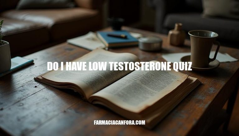 Do I Have Low Testosterone Quiz: Symptoms, Causes & Diagnosis