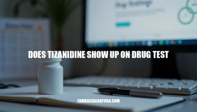 Does Tizanidine Show Up on a Drug Test?