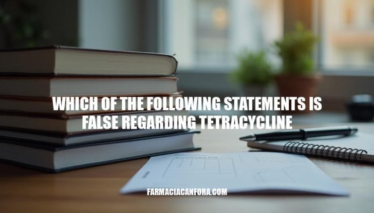 Tetracycline Facts: Which Statement is False?