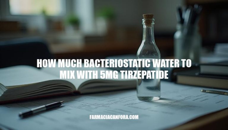 Tirzepatide Dosage Guide: Mixing Bacteriostatic Water