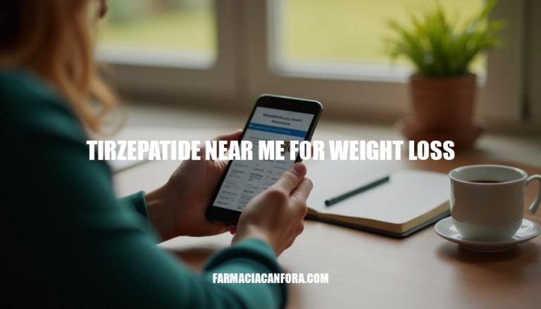 Tirzepatide Near Me for Weight Loss: Expert Guidance