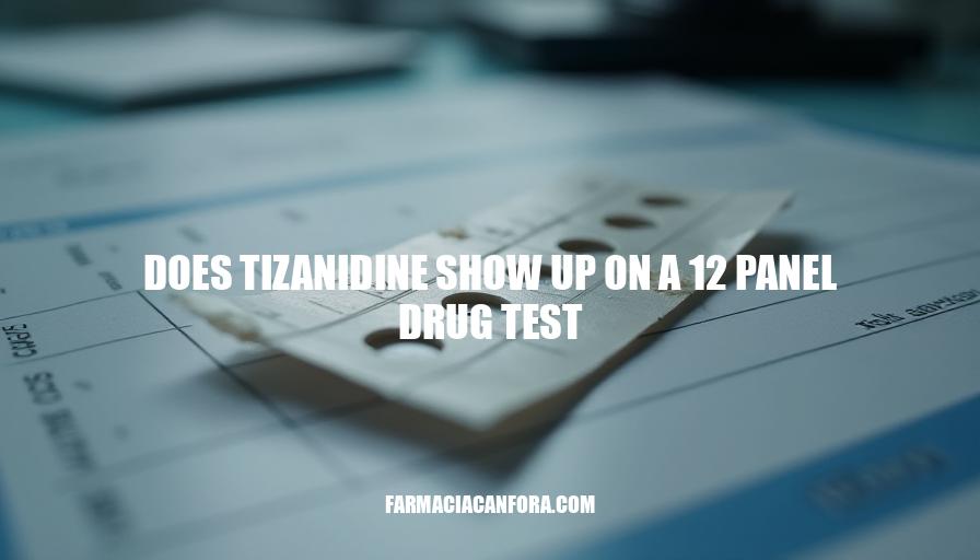 Tizanidine Detection on 12-Panel Drug Tests: What You Need to Know