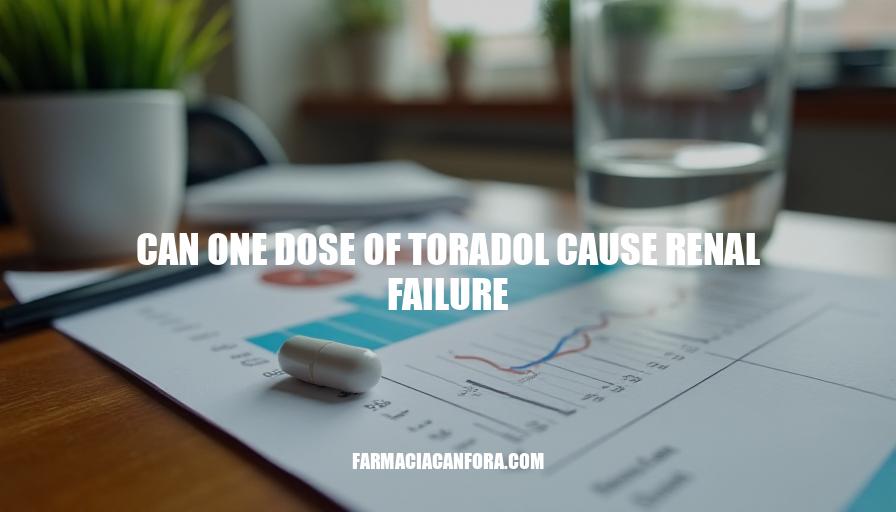 Toradol Renal Failure Risk: Can One Dose Cause Kidney Damage?