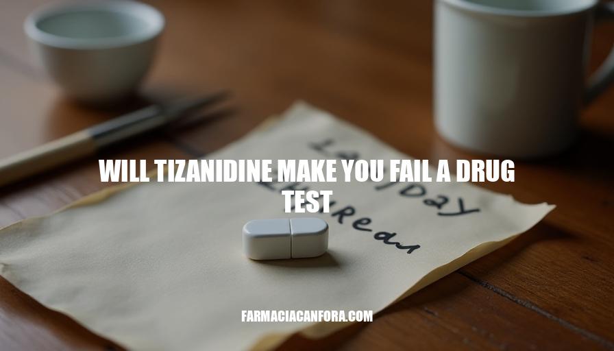 Will Tizanidine Show Up on a Drug Test?