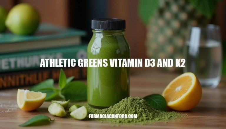 Athletic Greens Vitamin D3 and K2 Benefits for Optimal Health