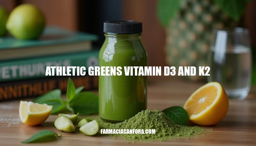 Athletic Greens Vitamin D3 and K2 Benefits for Optimal Health