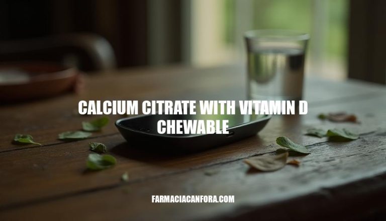 Benefits of Calcium Citrate with Vitamin D Chewables