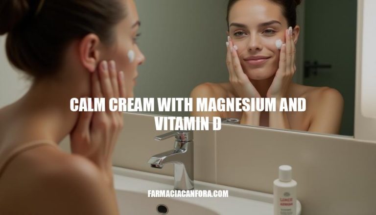 Benefits of Calm Cream with Magnesium and Vitamin D for Relaxation and Skin Health