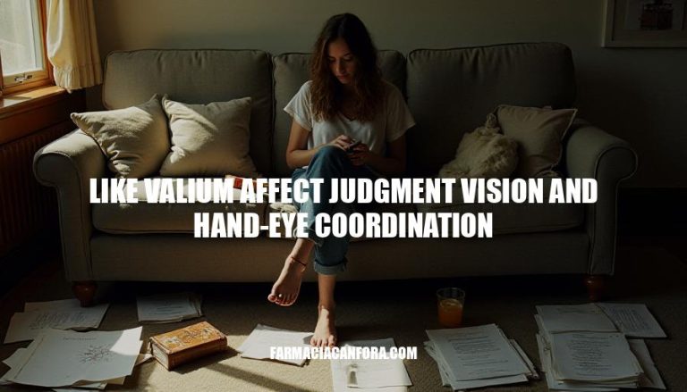 How Valium Affects Judgment, Vision, and Hand-Eye Coordination