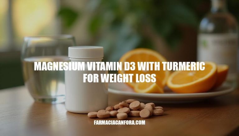 Magnesium Vitamin D3 with Turmeric for Weight Loss