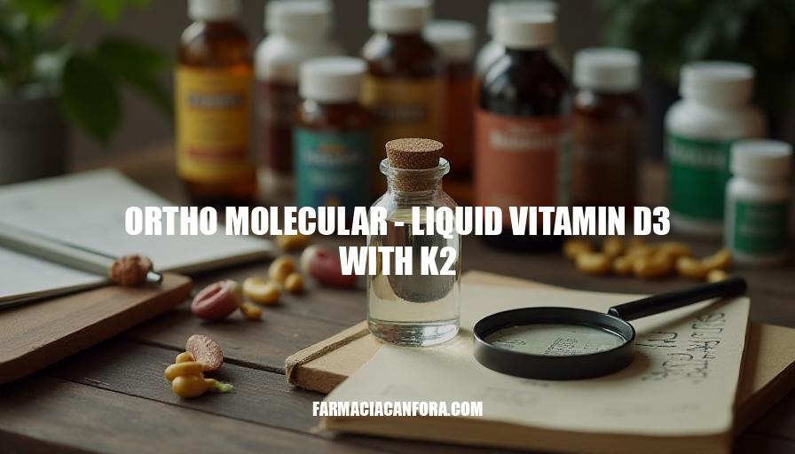 Ortho Molecular Liquid Vitamin D3 with K2 Benefits and Uses