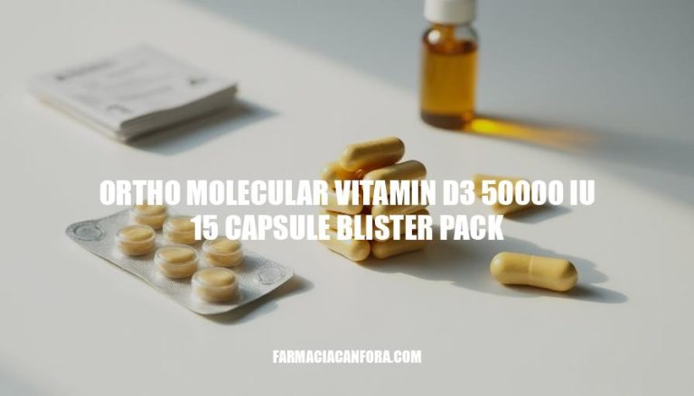 Ortho Molecular Vitamin D3 50,000 IU 15 Capsule Blister Pack Review
