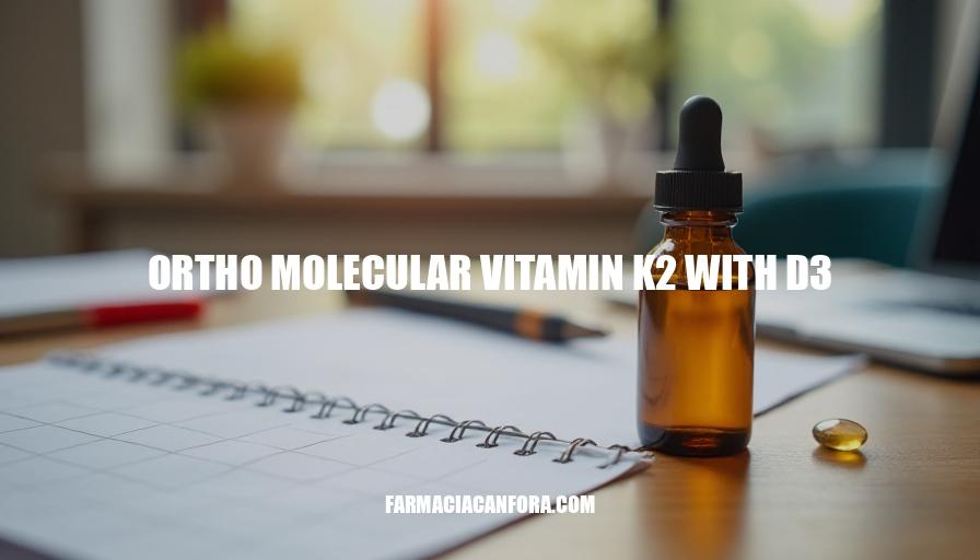 Ortho Molecular Vitamin K2 with D3 Benefits for Bone and Heart Health