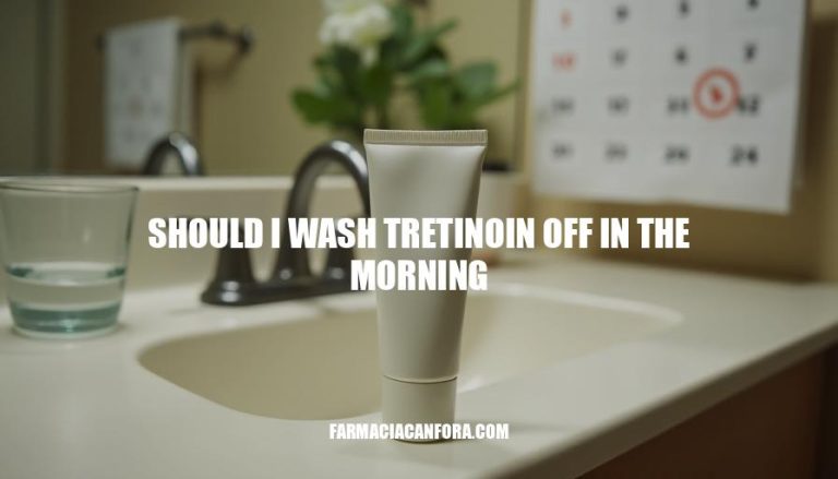 Should I Wash Tretinoin Off in the Morning?