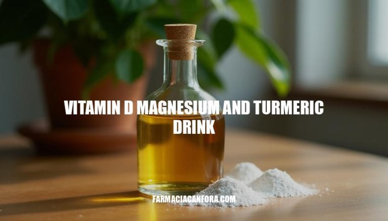 Unlocking Health with Vitamin D Magnesium and Turmeric Drink