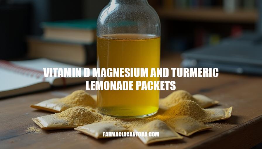 Vitamin D Magnesium and Turmeric Lemonade Packets Benefits