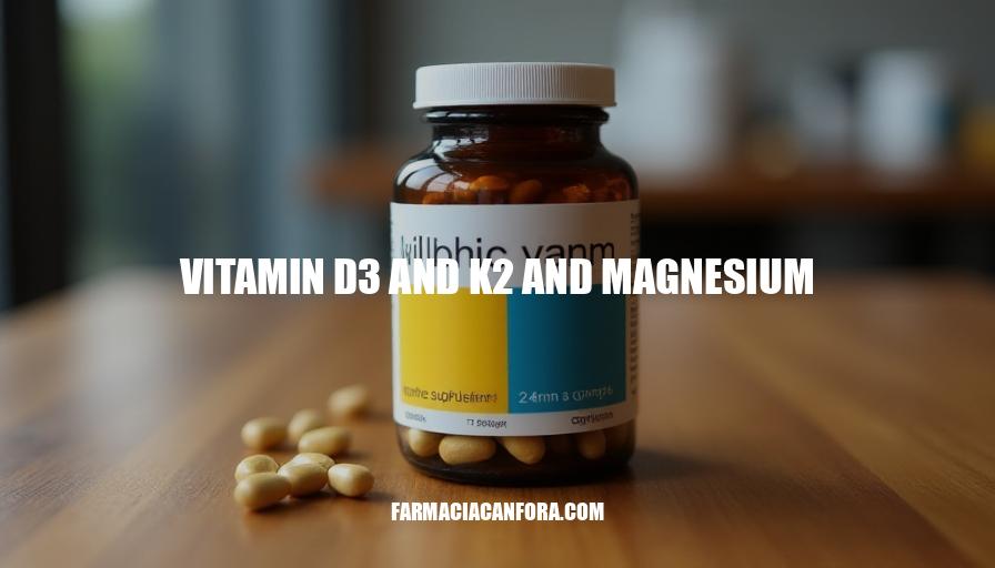 Vitamin D3, K2, and Magnesium: The Ultimate Trio for Bone Health