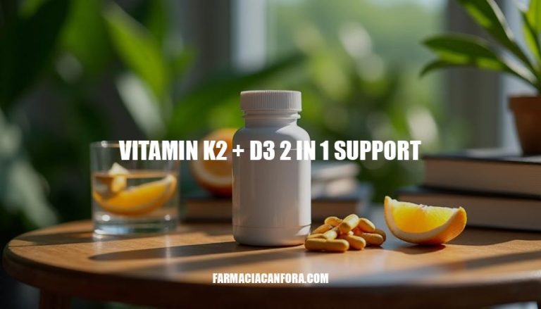 Vitamin K2 + D3 2 in 1 Support: Unlock Optimal Health and Wellness
